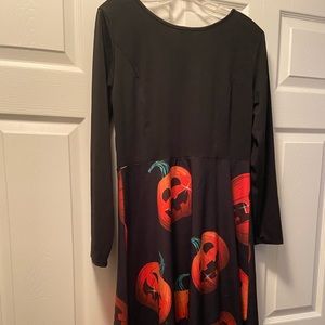SOLD DEPOP - Cute Vintage Pumpkin Halloween Dress